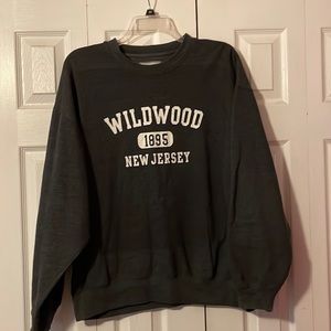 Dark Gray wildwood NJ Crewneck
